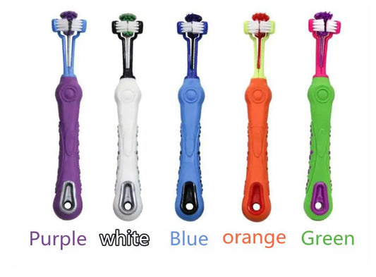 Twin-Head Pet Dental Brush