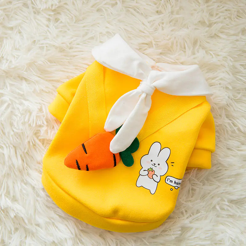 Adorable Cartoon Pet Fashion for Cool Weather