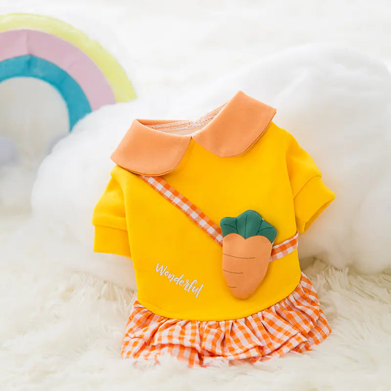 Adorable Cartoon Pet Fashion for Cool Weather