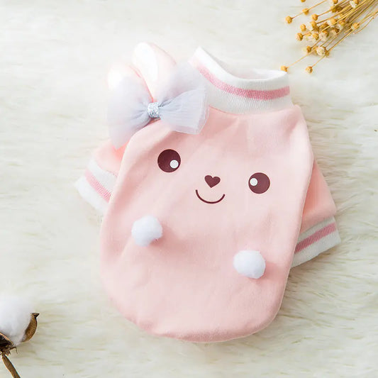 Adorable Cartoon Pet Fashion for Cool Weather