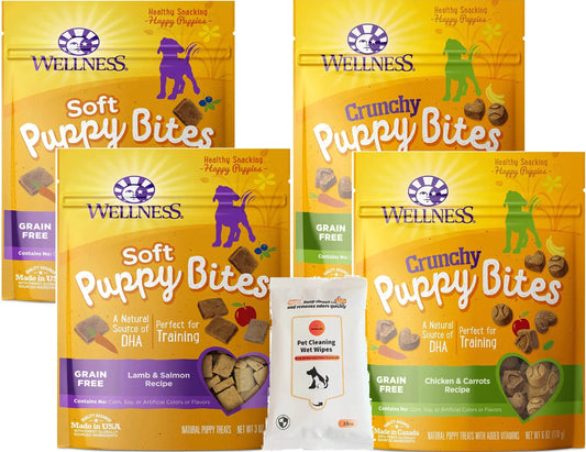 Aurora Puppy Wellness Treats and Wipes Variety Pack