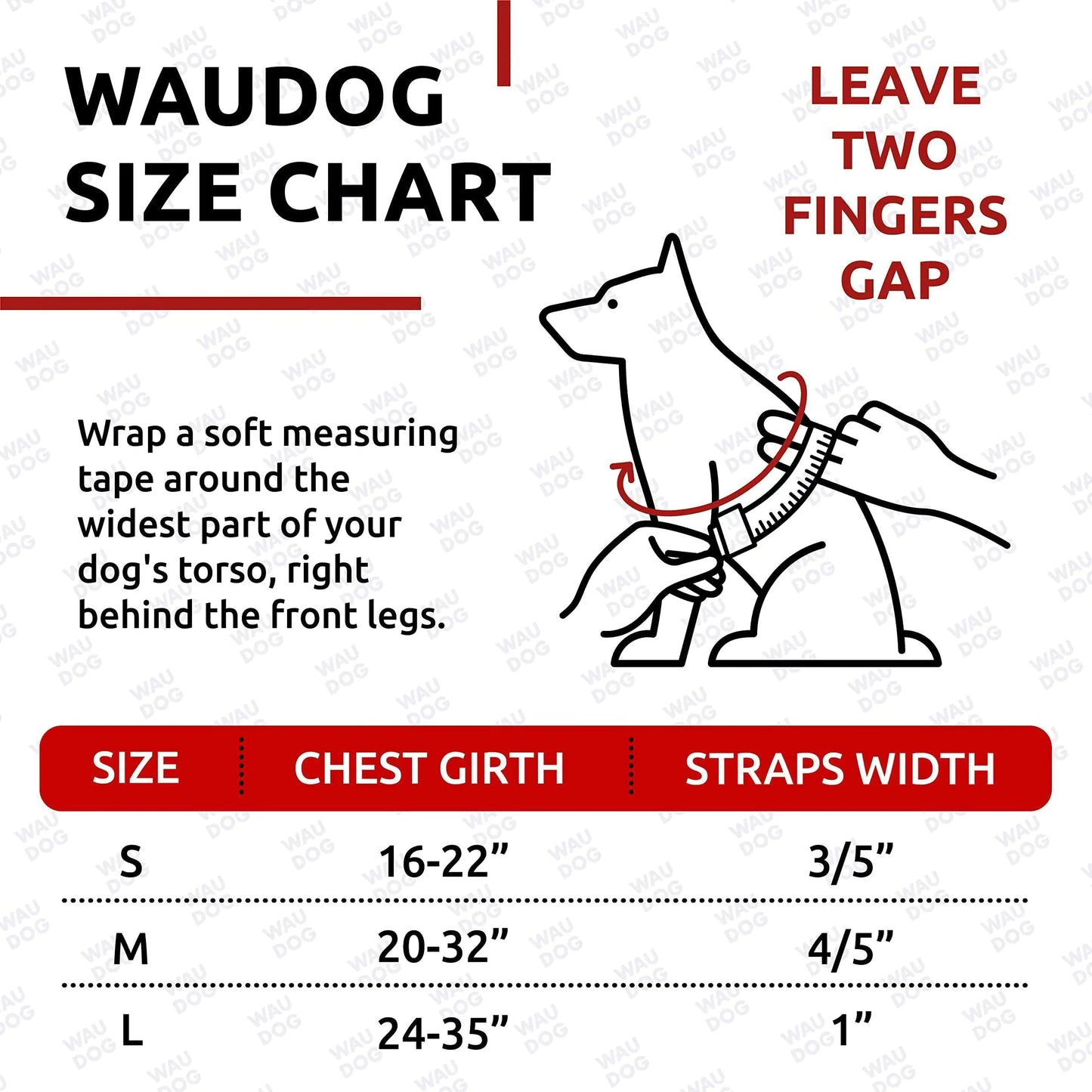 Adjustable Red Waterproof Harness for Small Dogs